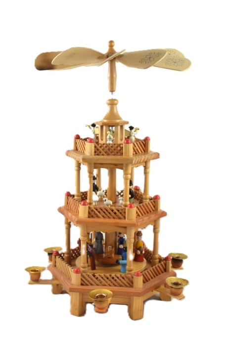 Vintage houten kerstpiramide k. d 30
