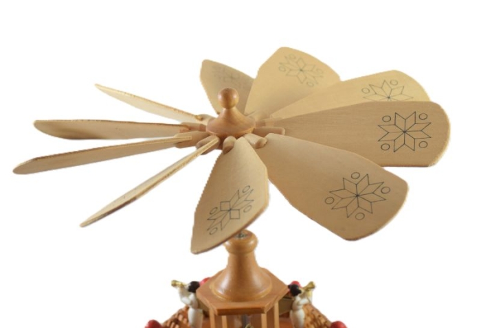 Vintage houten kerstpiramide k. d 30