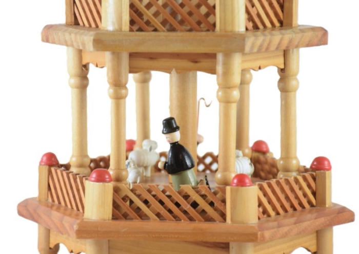 Vintage houten kerstpiramide k. d 30