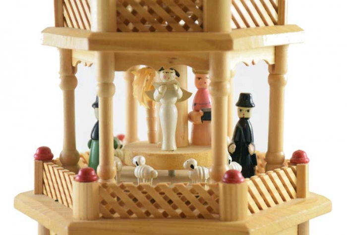 German Christmas Nativity pyramid 4 tier k. d 15