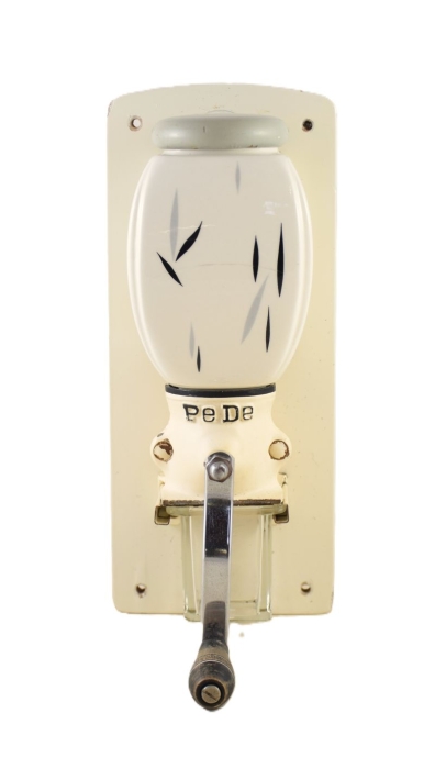 Vintage Dutch PeDe wall coffee grinder nr. 2