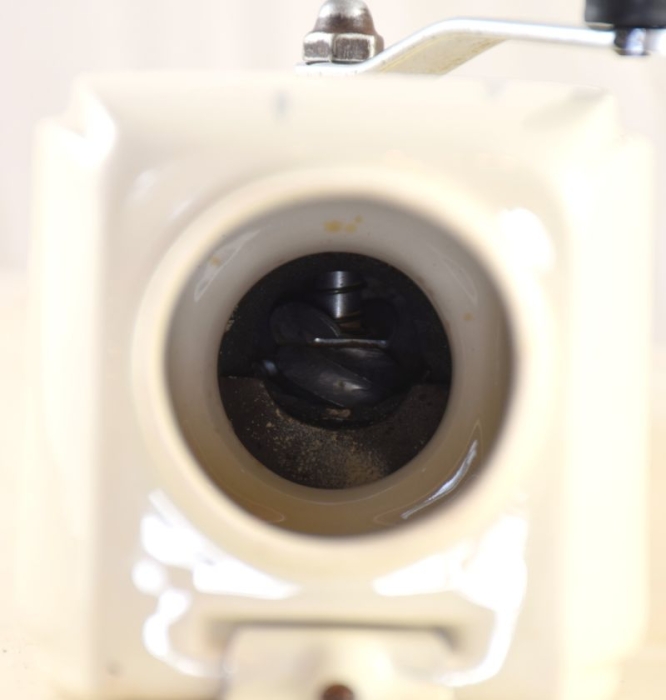 Vintage Dutch PeDe wall coffee grinder nr. 2