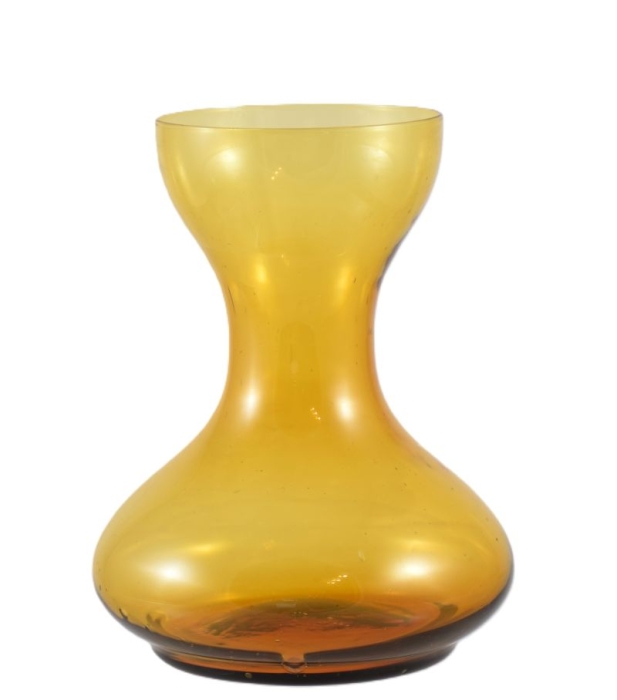 Bulb vase amber Norma Kristalunie ag. b 17 Bulb vase amber Norma Kristalunie ag. b 17