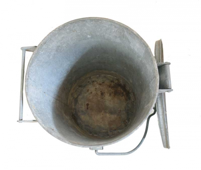 Vintage Dutch zinc garbage can