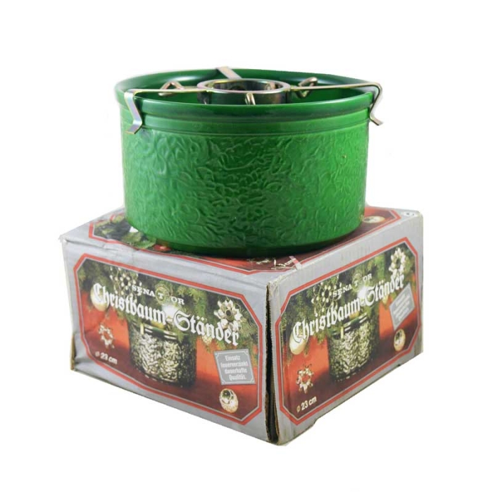 Groene aardewerk Senator Germany kerstboomvoet k. d 14