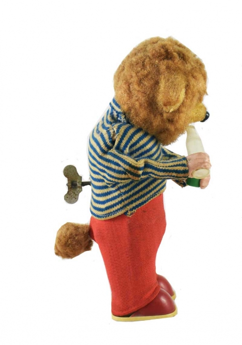 Vintage friction powered Wagner bear