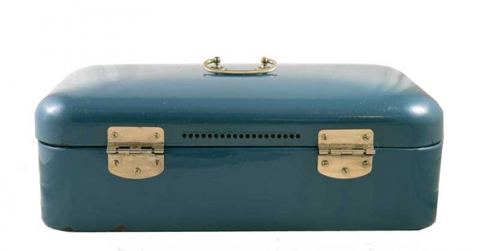 Broodtrommel blauw e. bl 9