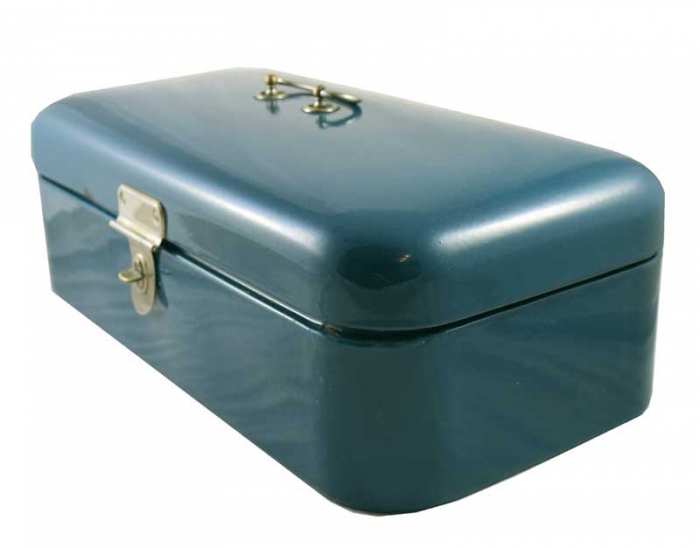 Broodtrommel blauw e. bl 9