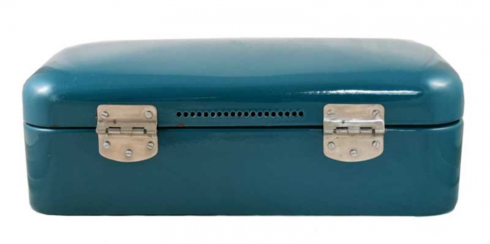 Broodtrommel petrol blauw e. bl 3