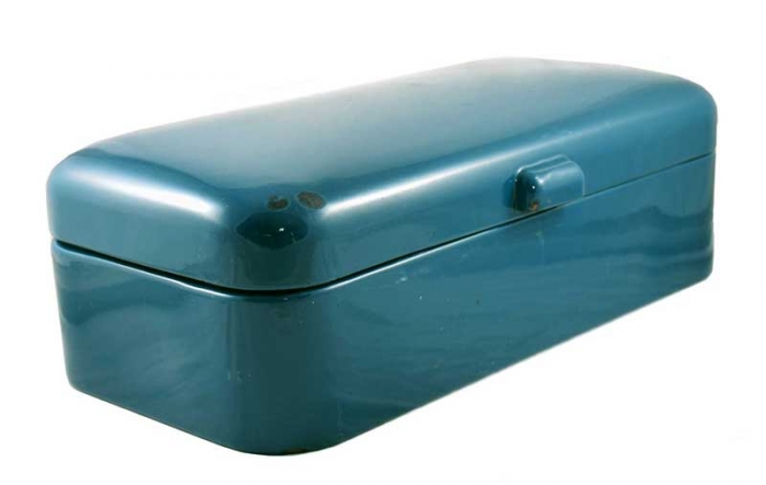 Broodtrommel petrol blauw e. bl 3
