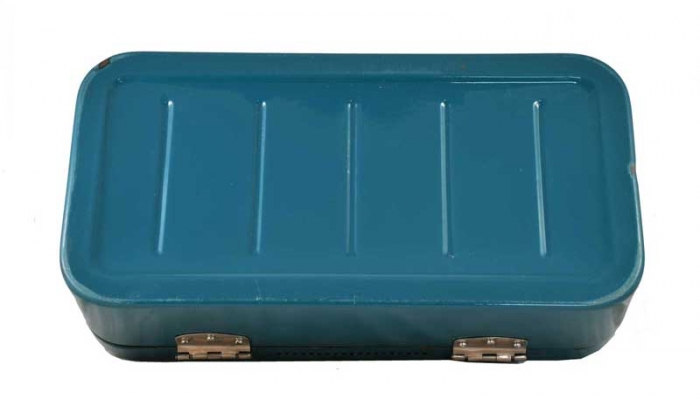 Broodtrommel petrol blauw e. bl 3