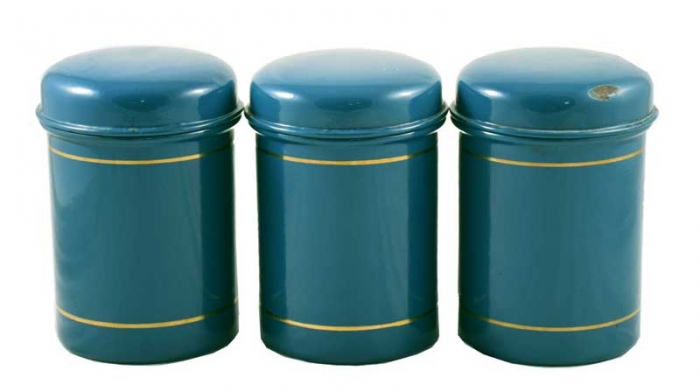 Kitchen canister set Koffie Thee Suiker e. bl 9