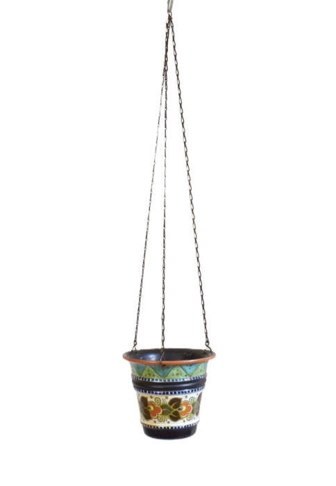 Dutch plateel hanging flowerpot