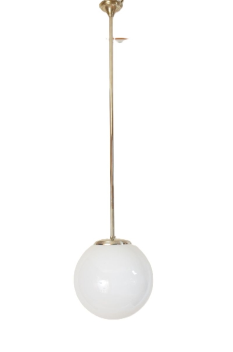 Vintage glass globe pendant lamp v. d 22 Vintage glass globe pendant lamp v. d 22