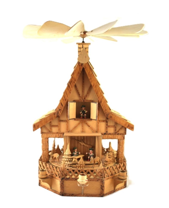 Vintage Duitse kersthuis carrousel k. d 29 Vintage Duitse kersthuis carrousel k. d 29