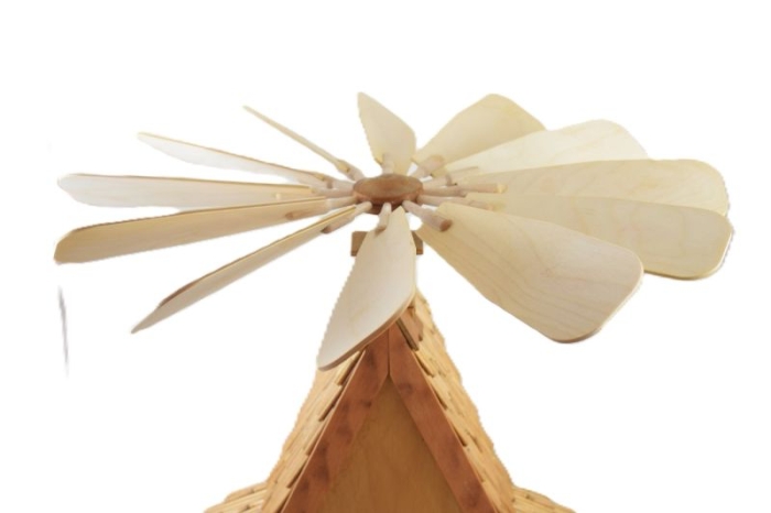 Vintage German  Erzgebirge Christmas forest house carrousel k. d 29