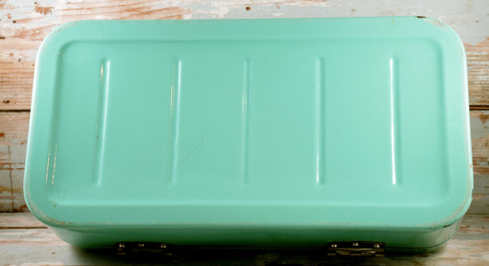 Bread box turquoise e. ok 15