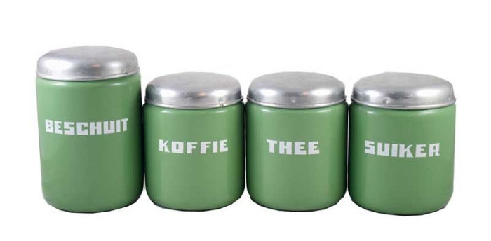 Four piece Dutch kitchen canister set e. rg 1