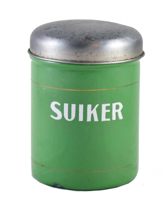 Kitchen canister Suiker enamel e. rg 2