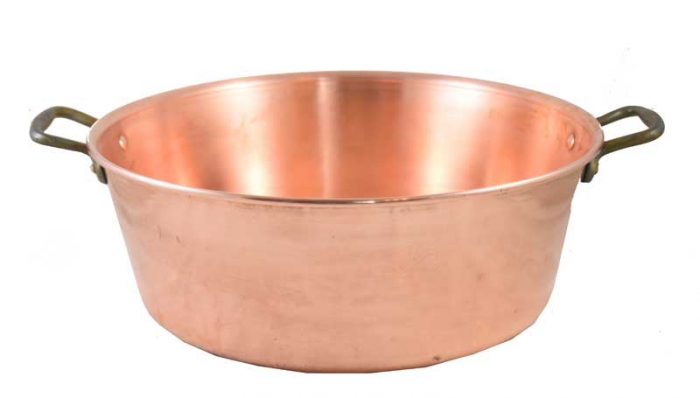 Vintage French copper jam pan