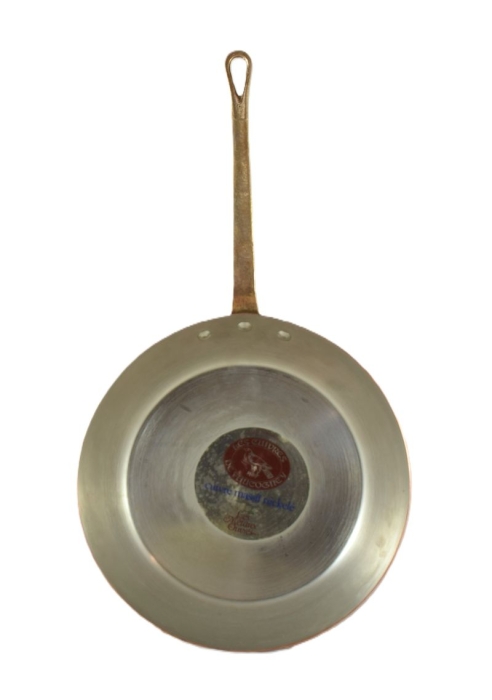 Vintage copper frying pan Les cuivres de Faucogney kk. p 2