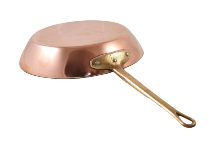 Vintage copper frying pan Les cuivres de Faucogney kk. p 2