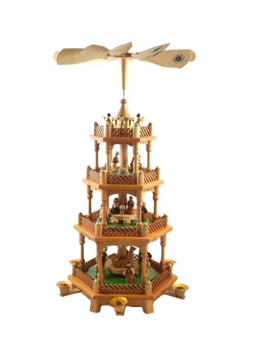 Vintage German Christmas pyramid 3 tier k. d 30