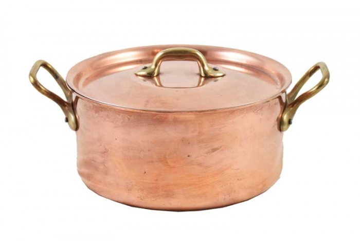Copper cooking pot with lid Copper Cook made in Belgium kk.k 5