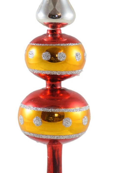 Tree topper with two baubles 21