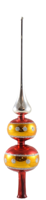 Tree topper with two baubles 21