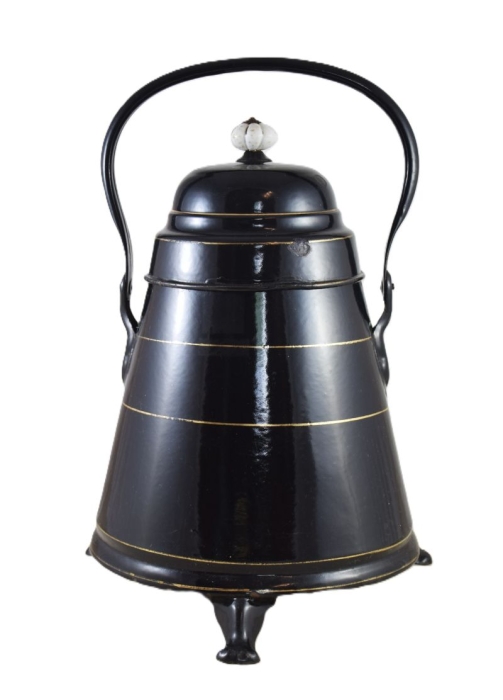 Antiek zwarte doofpot e. ok 15 Antiek zwarte doofpot e. ok 15
