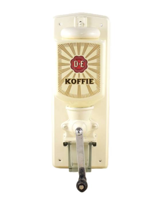 Vintage Dutch wall coffee grinder DE nr. 3