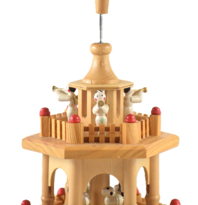 Kleine kerstpiramide drie verdiepingen k. d 16