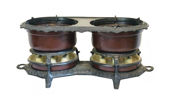 Dubbel petroleumstel Georg Haller e. ok 12