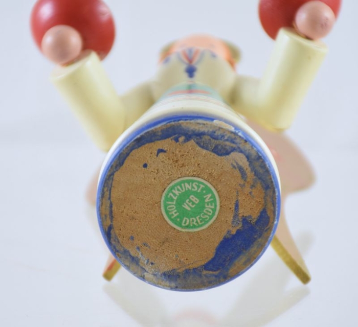 Houten Erzgebirge engel kandelaar k. d 23