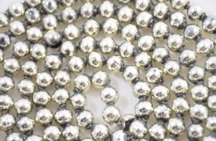 Christmas tree garland silver beads k. s 7