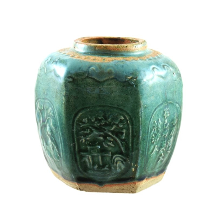 Antique Qing Shiwan Chinese ginger jar kk. p 1