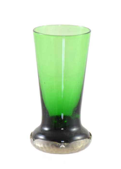 Gero Georg Nilsson decanter, elixir bottle, six small glasses and pewter tray