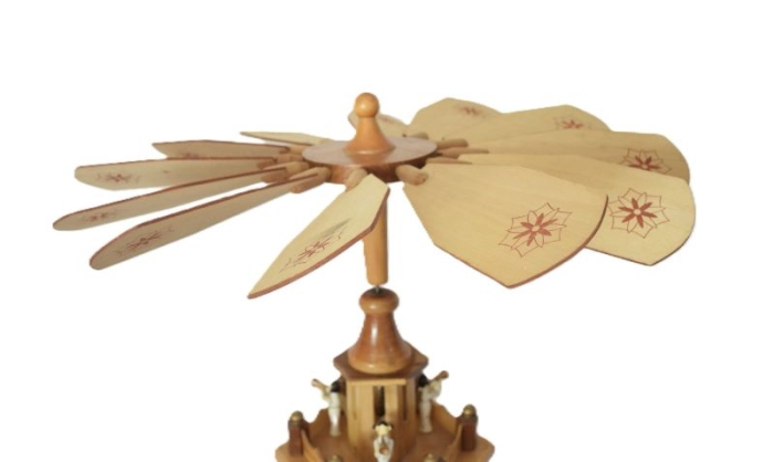 Large vintage German Christmas pyramid 4 tier k. d 30