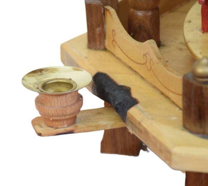 Large vintage German Christmas pyramid 4 tier k. d 30