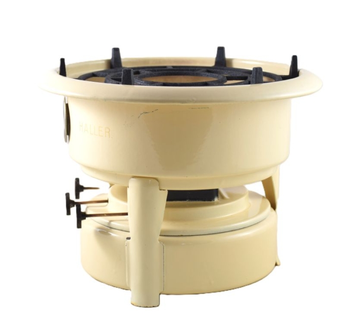 Vintage Dutch Haller  three wick burner kerosene stove e. c 4