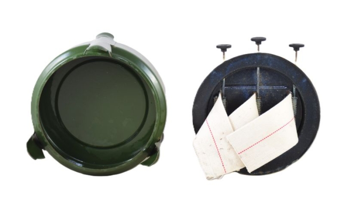 Vintage Haller drie pits petroleumstel e. dgn 3