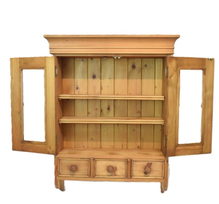 Vintage grote grenen hangkast