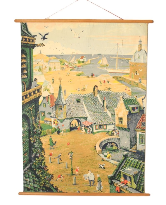Vintage schoolplaat Zomer W.G. van de Hulst Vintage schoolplaat Zomer W.G. van de Hulst