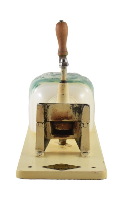 Vintage Dutch wall coffee grinder with green windmill nr. 3