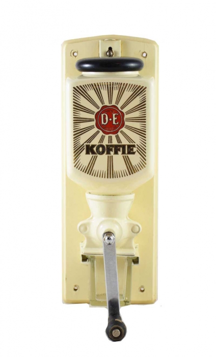 Vintage Dutch wall coffee grinder DE Douwe Egberts nr. 3