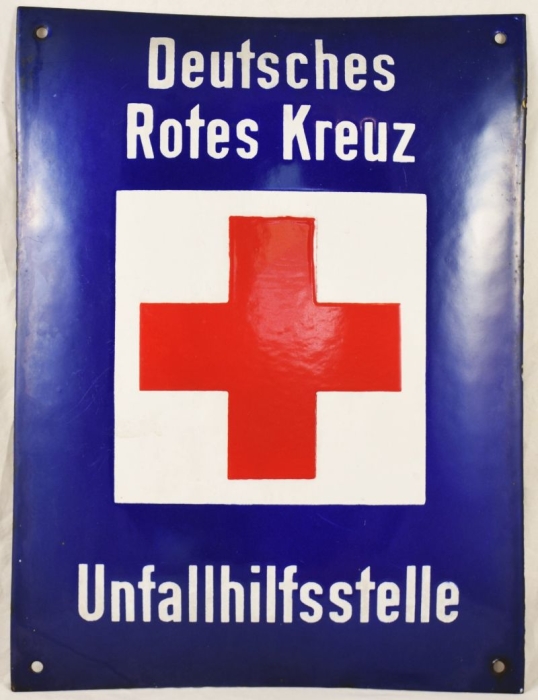 Deutsches Rotes Kreuz enemaled sign Deutsches Rotes Kreuz enemaled sign