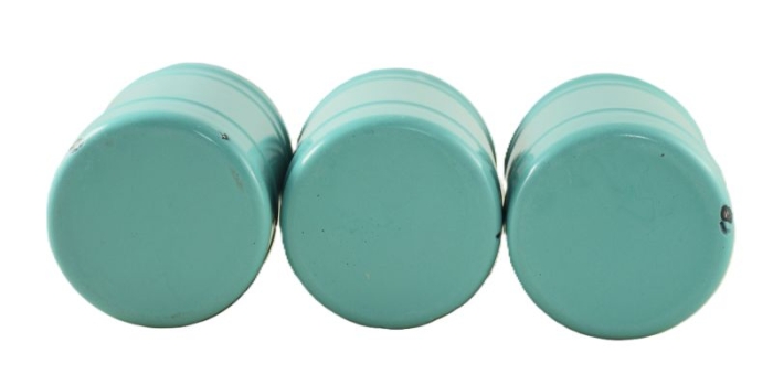 Antique Dutch set of three kitchen canisters Koffie Thee Suiker e. ok 14