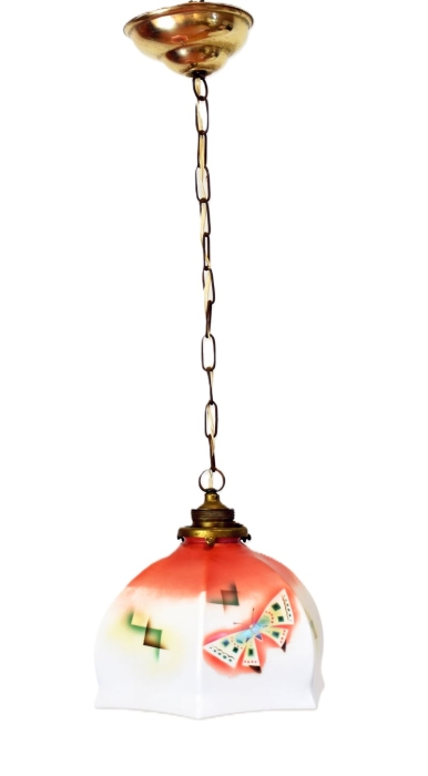Lamp met vlinders v. d 4 Lamp met vlinders v. d 4