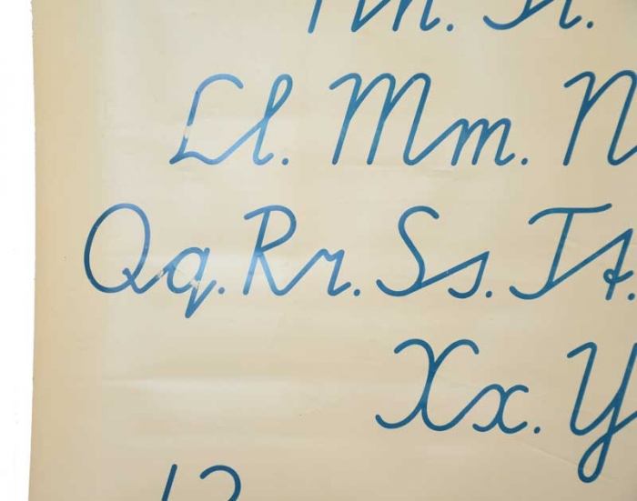 Vintage paper letter school chart nr. 13